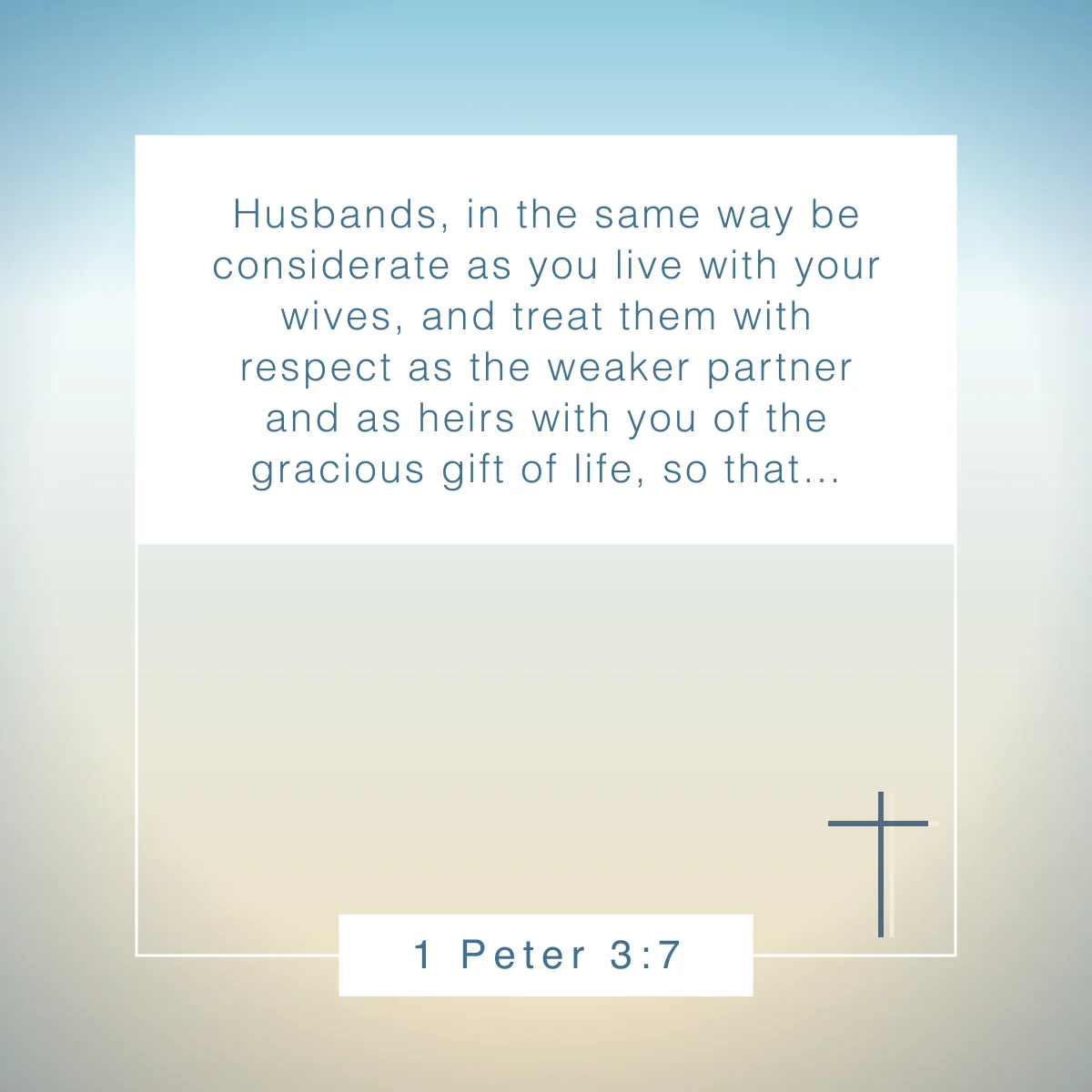 1 Peter 3:7 Bible verse for engagement