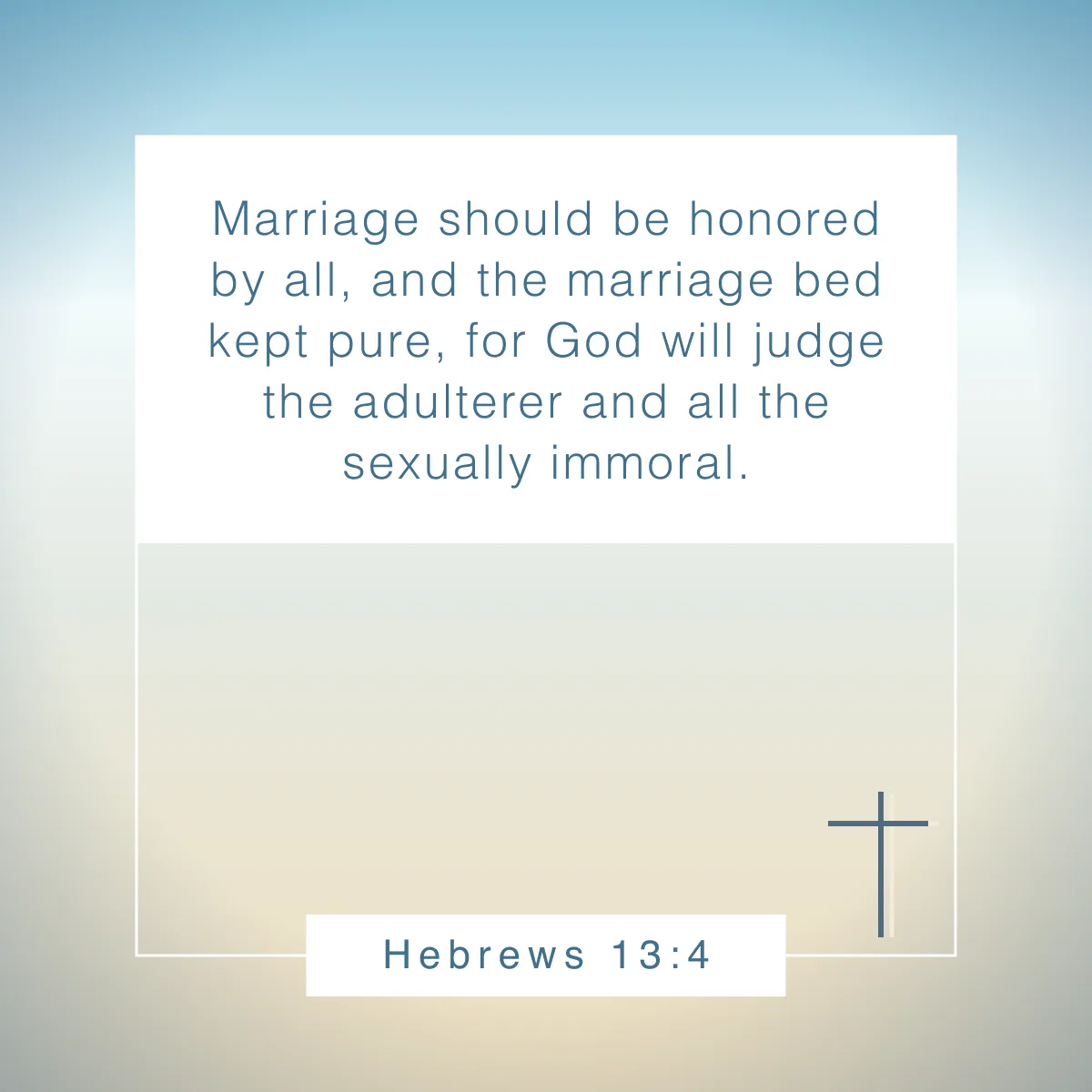 Hebrews 13:4 Bible verse for engagement