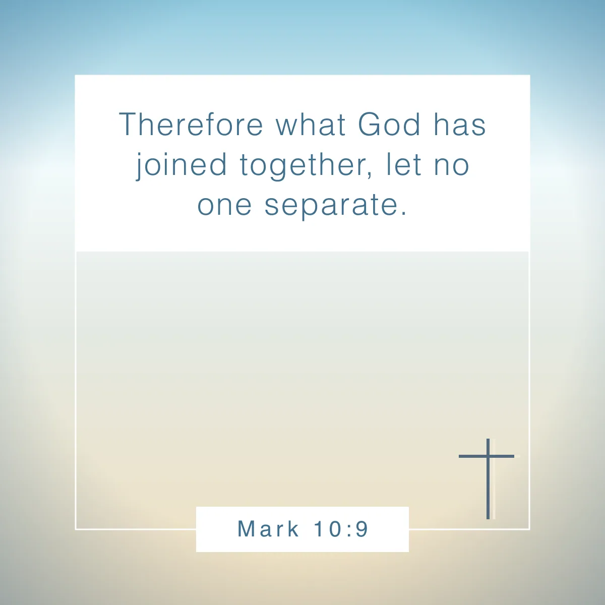 Mark 10:9 Bible verse for engagement