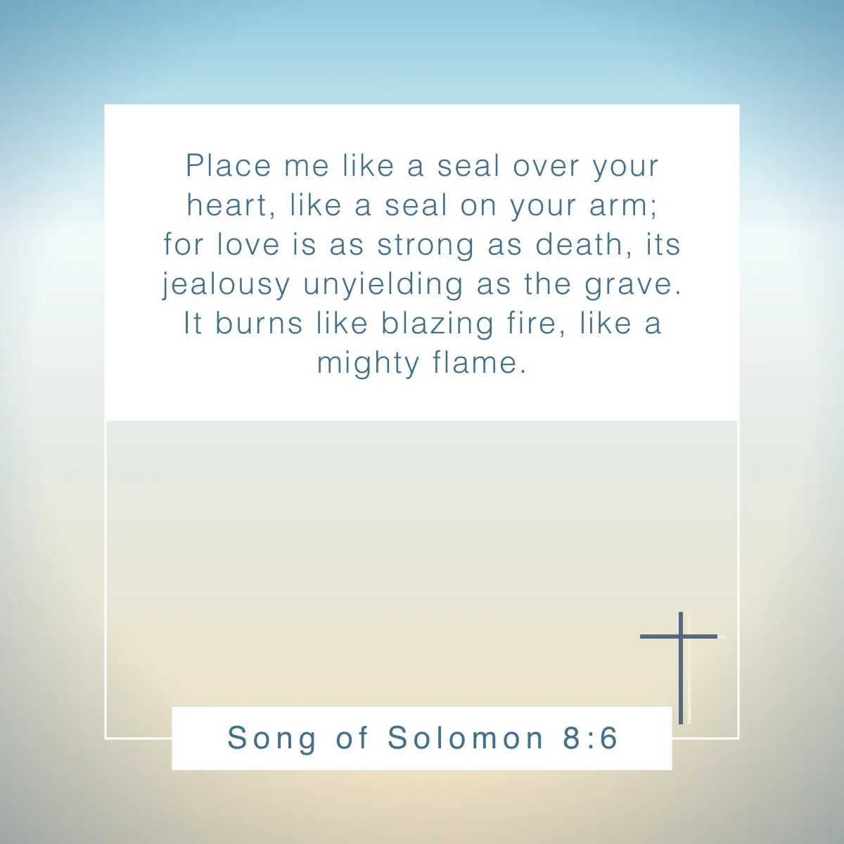 Song of Solomon 8:6 Bible verse for engagement
