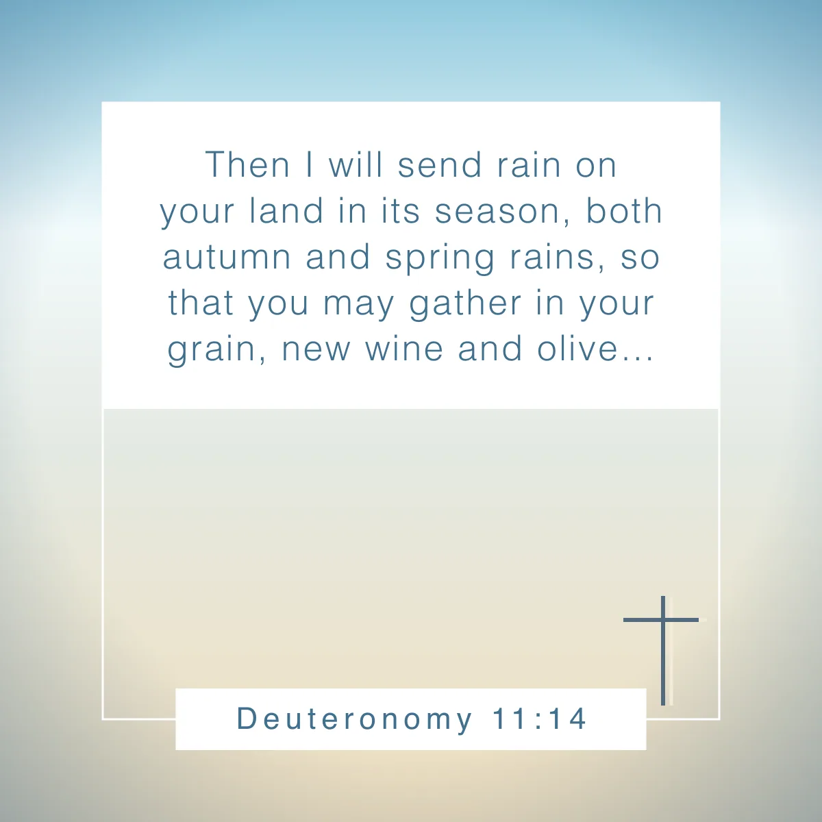 Deuteronomy 11:14 Bible verse for fall
