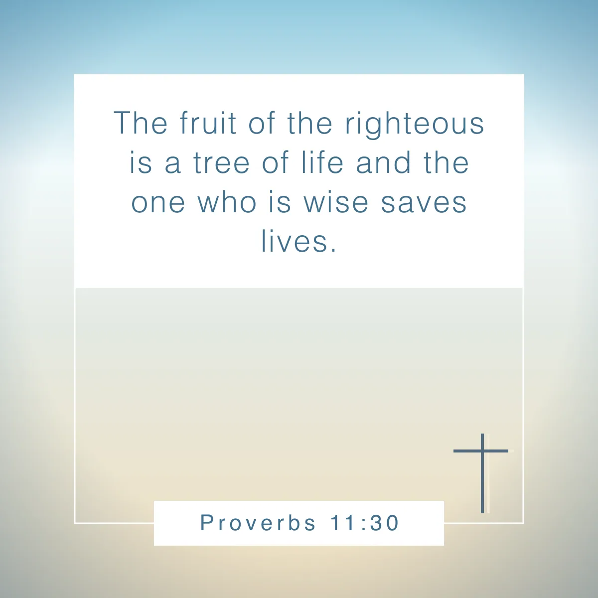 Proverbs 11:30 Bible verse for fall