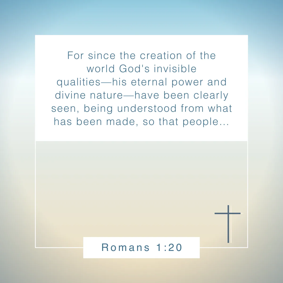 Romans 1:20 Bible verse for fall