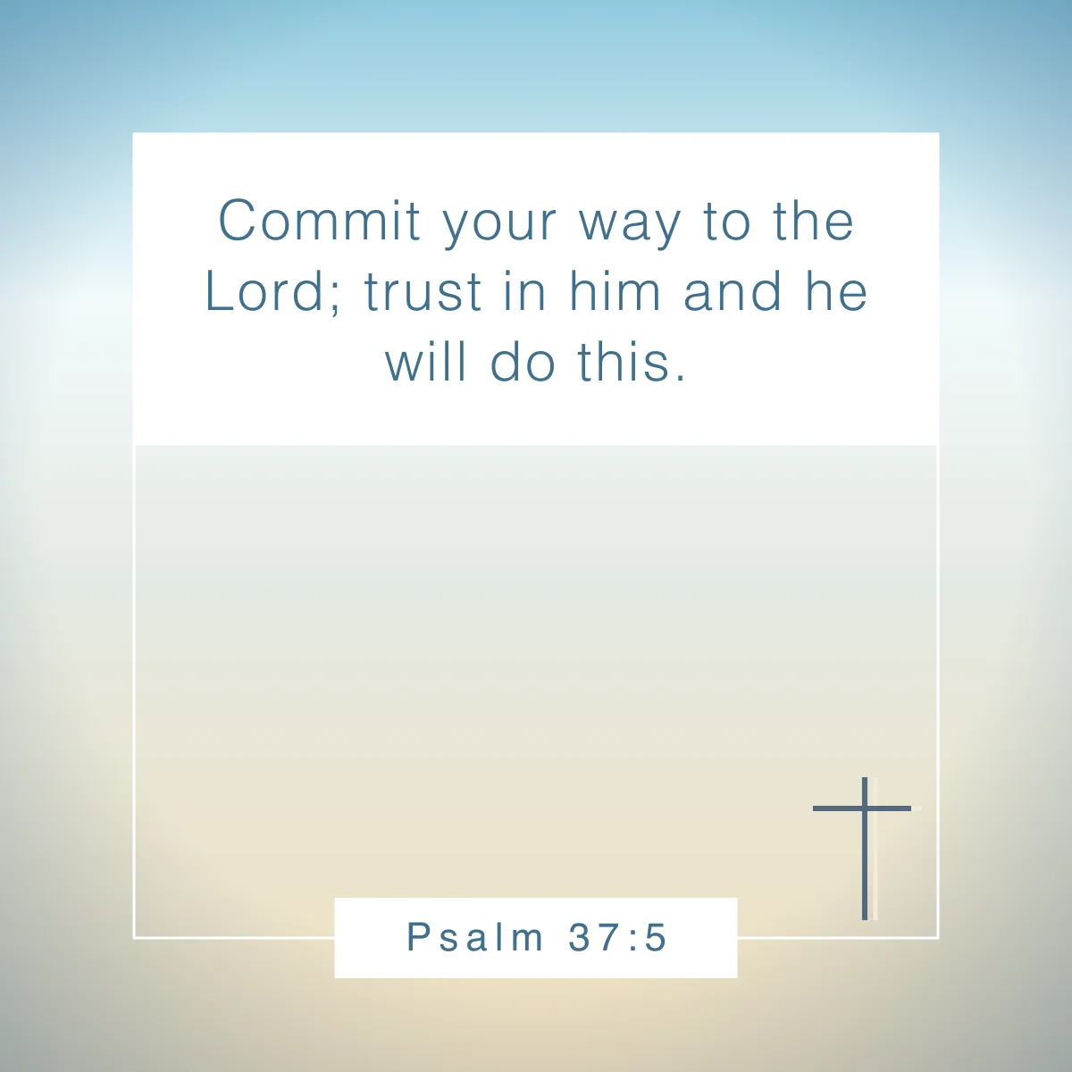 Psalm 37:5 Bible verse for not worrying about tomorrow