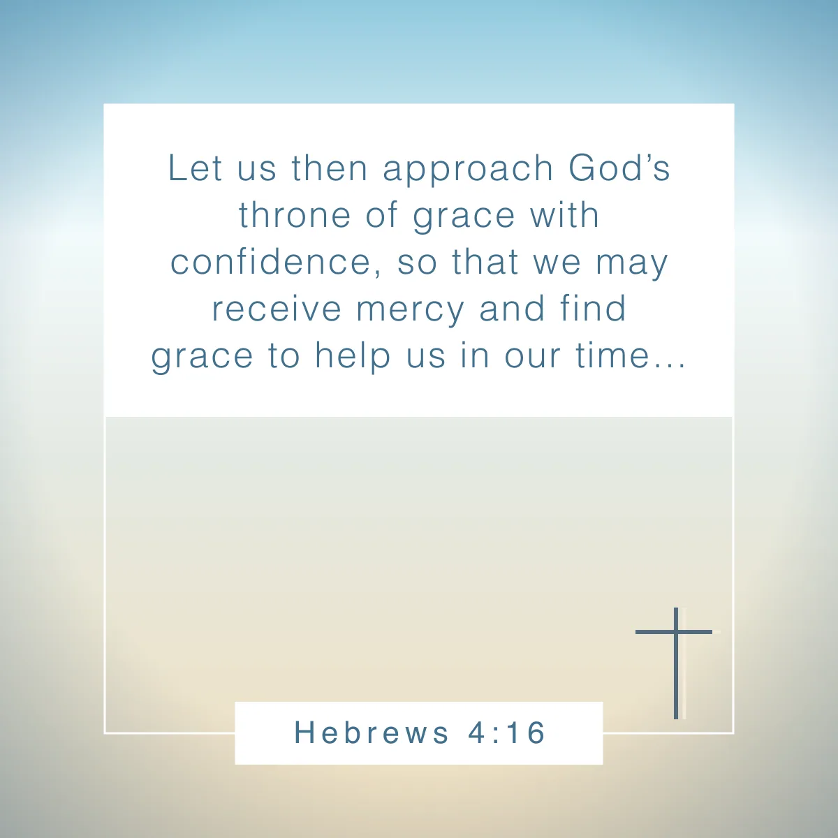 Hebrews 4:16 Bible verse for parents of children with disabilities or support needs