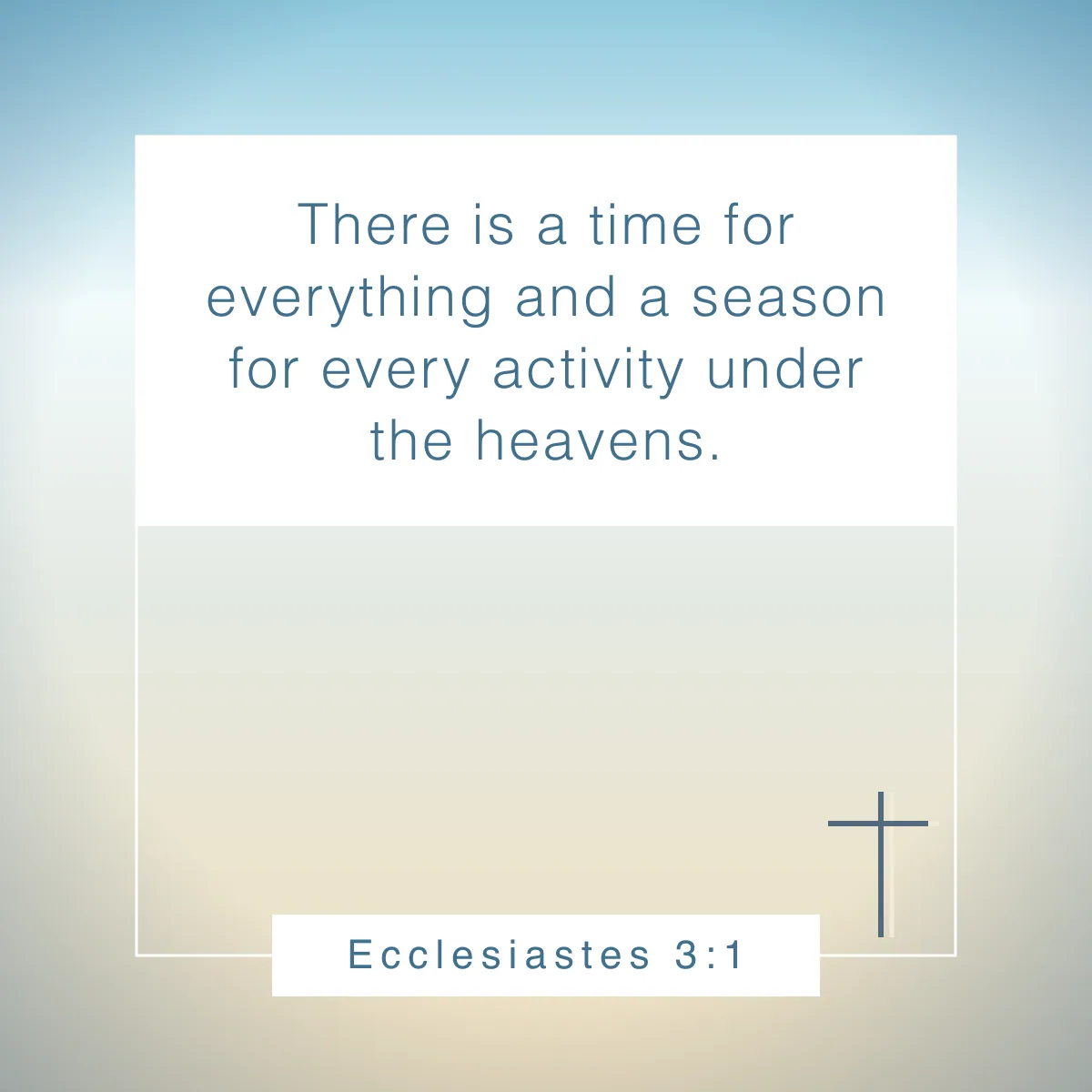 Ecclesiastes 3:1 Bible verse for retirement
