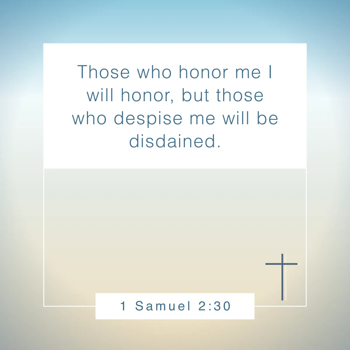 1 Samuel 2:30 Bible verse for sports and athletes