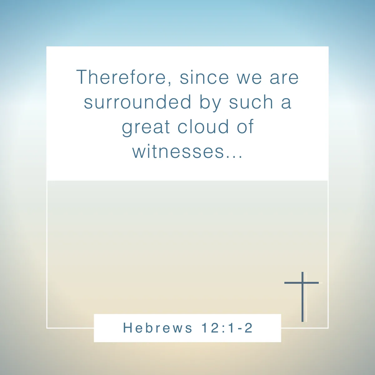 Hebrews 12:1-2 Bible verse for sports and athletes