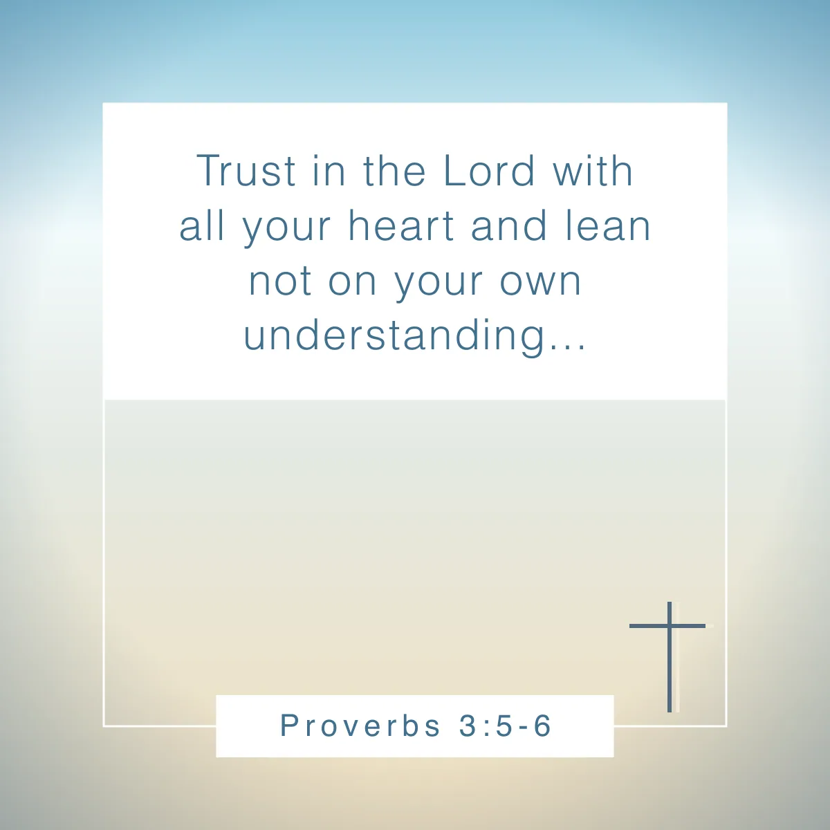 Proverbs 3:5-6 Bible verse for sports and athletes