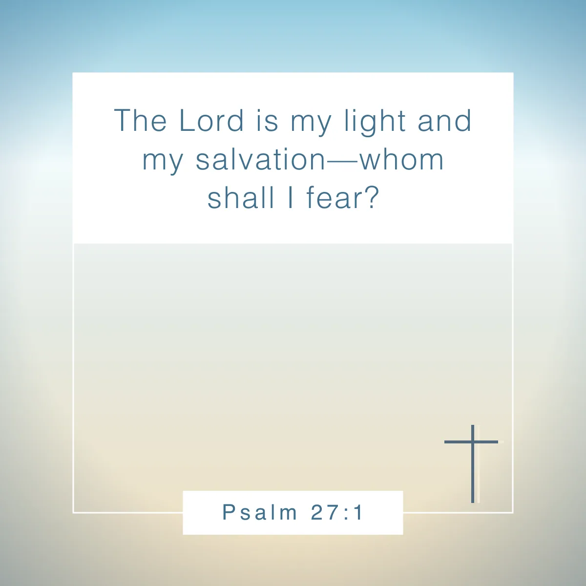 Psalm 27:1 Bible verse for sports and athletes
