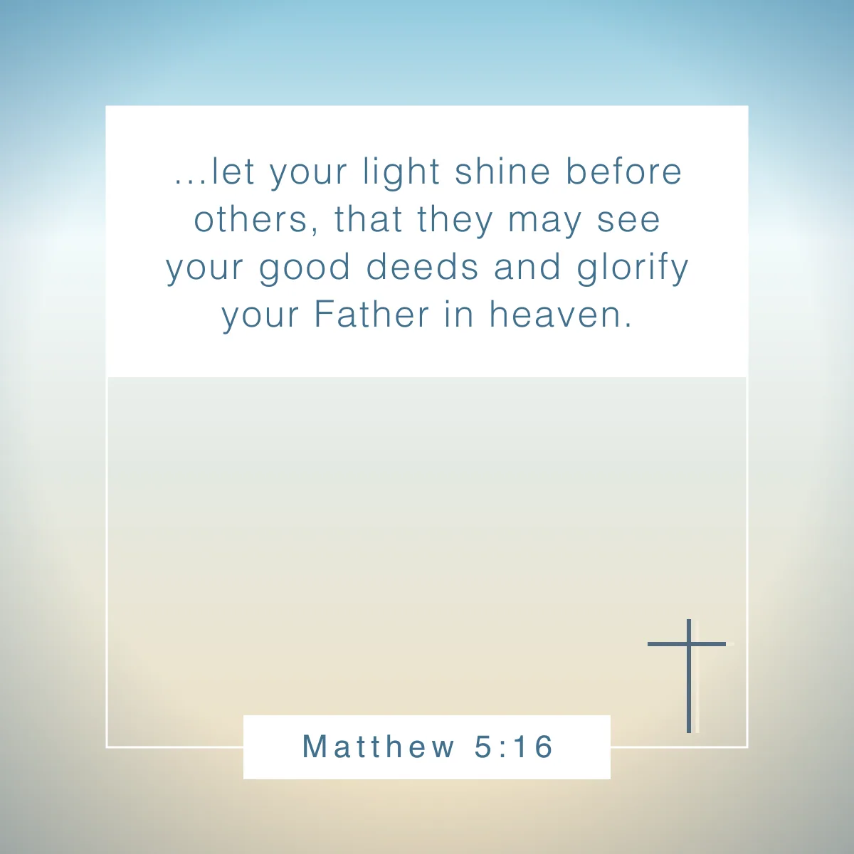 Matthew 5:16 Bible verse for teachers