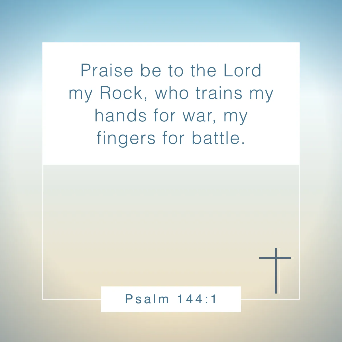 Psalm 144:1 Bible verse for Veterans Day