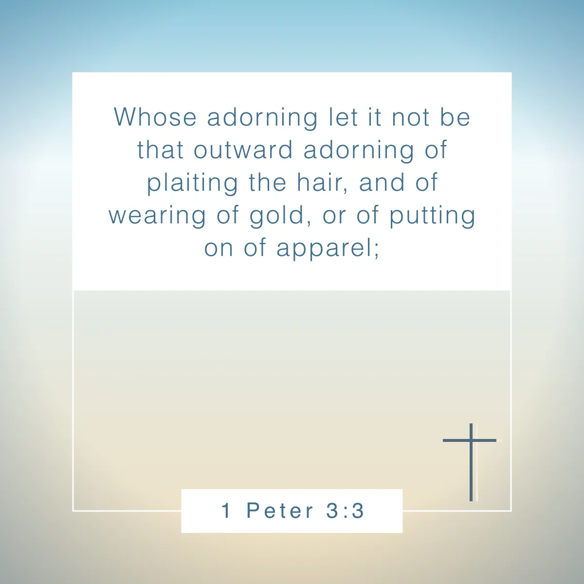 1 Peter 3:3 Bible verse for young Christian women