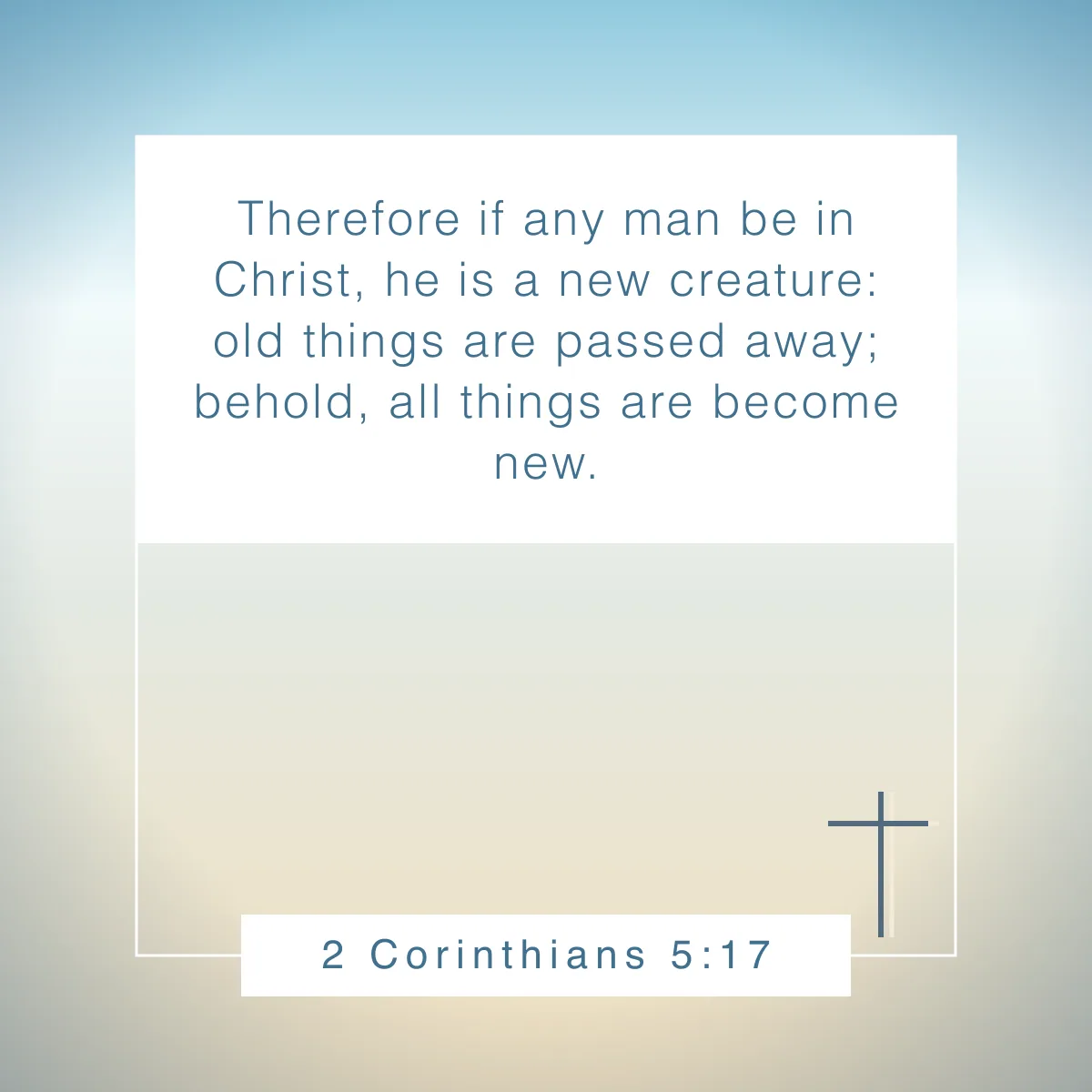 2 Corinthians 5:17 Bible verse for young Christian women