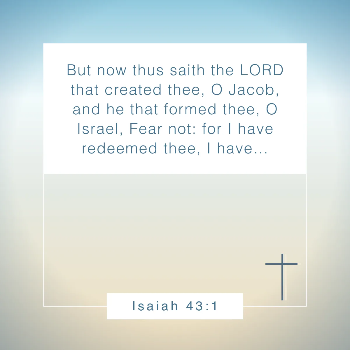 Isaiah 43:1 Bible verse for young Christian women