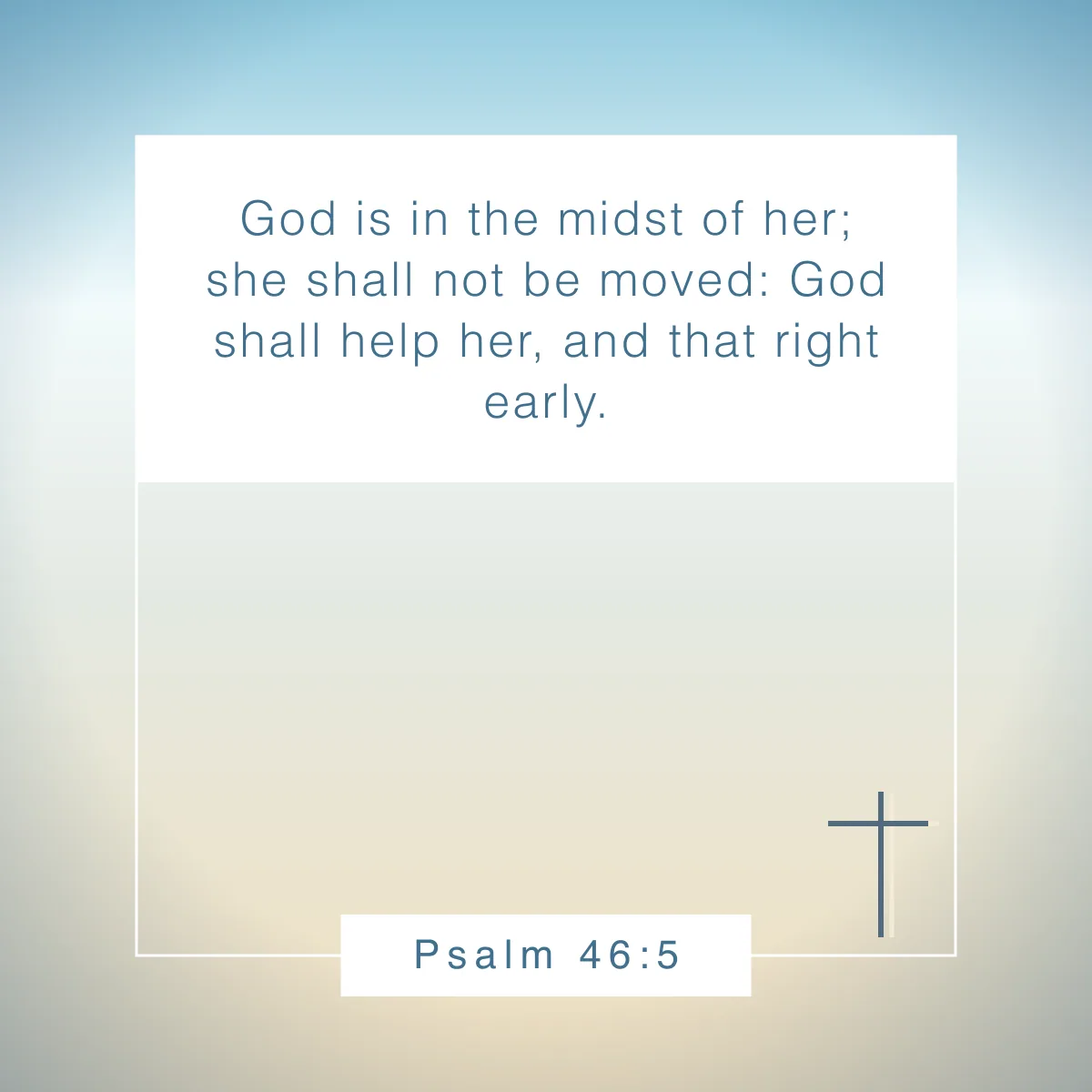 Psalm 46:5 Bible verse for young Christian women