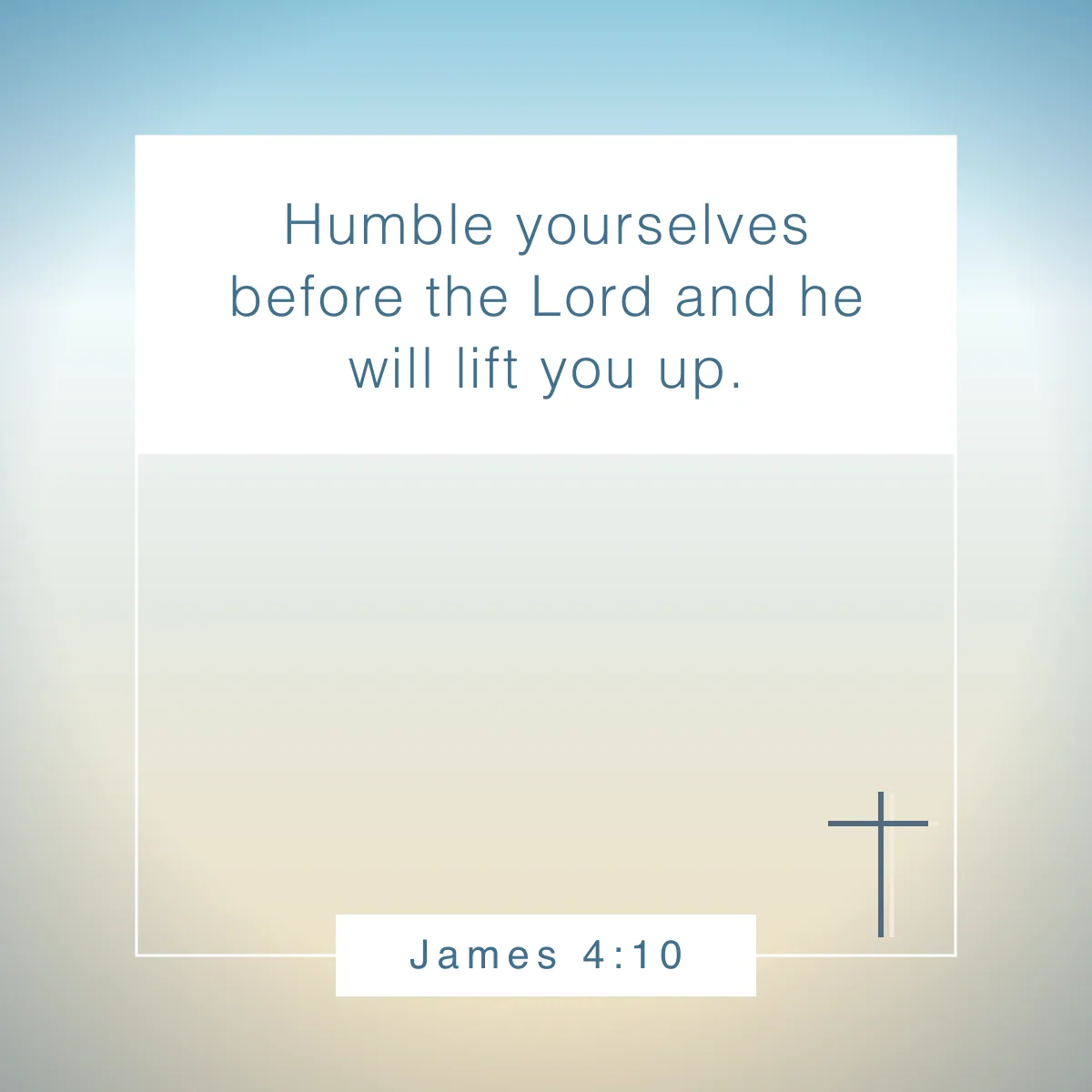 James 4:10 Bible verse for your Instagram bio