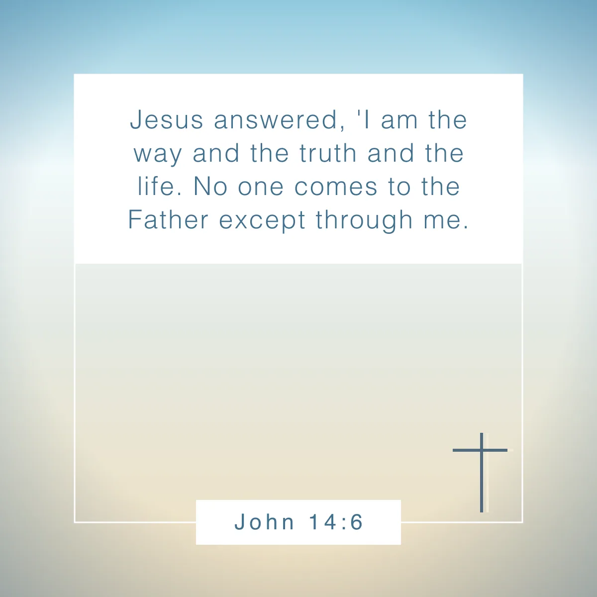 John 14:6 Bible verse for your Instagram bio