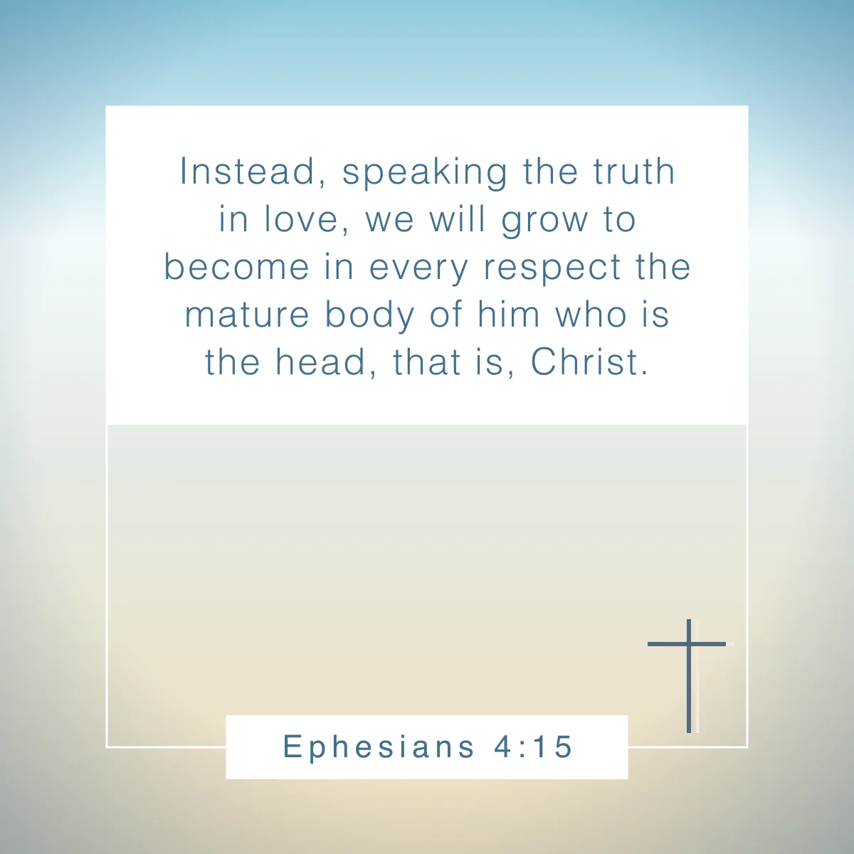 Ephesians 4:15 Bible verse on discipleship to inspire your faith