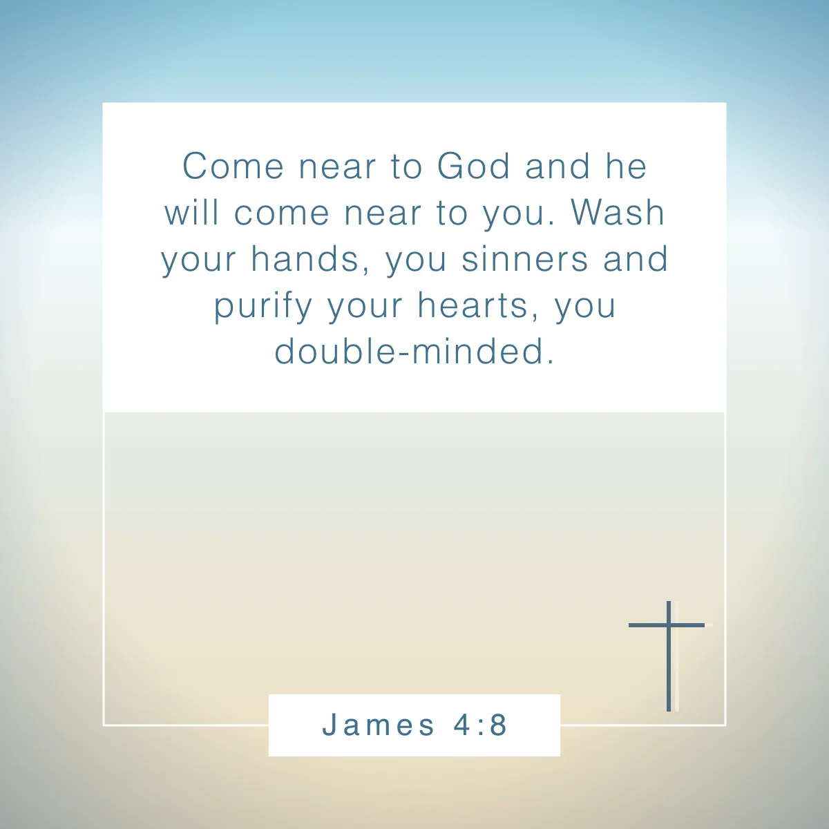 James 4:8 Bible verse on discipleship to inspire your faith