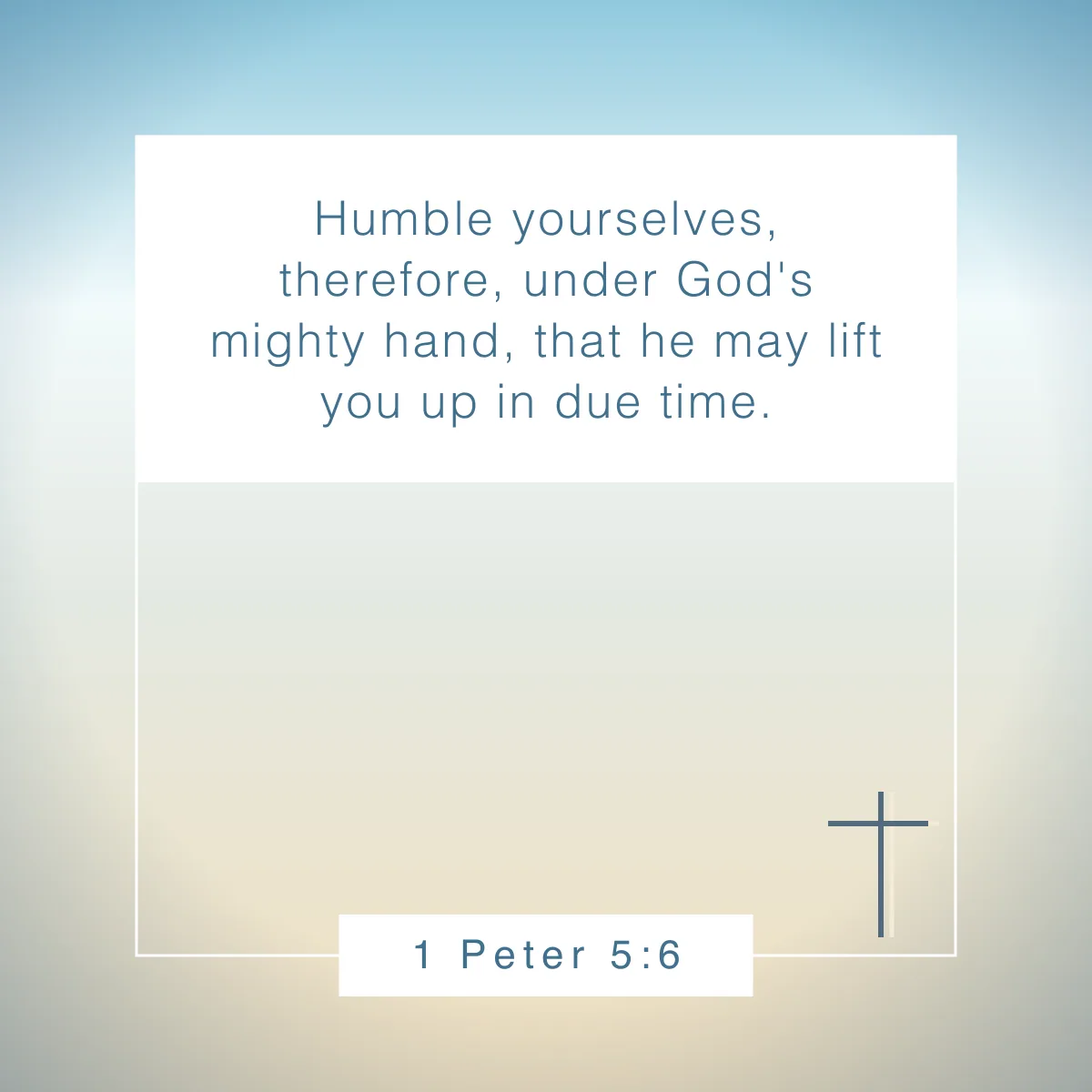 1 Peter 5:6 Bible verse on humility