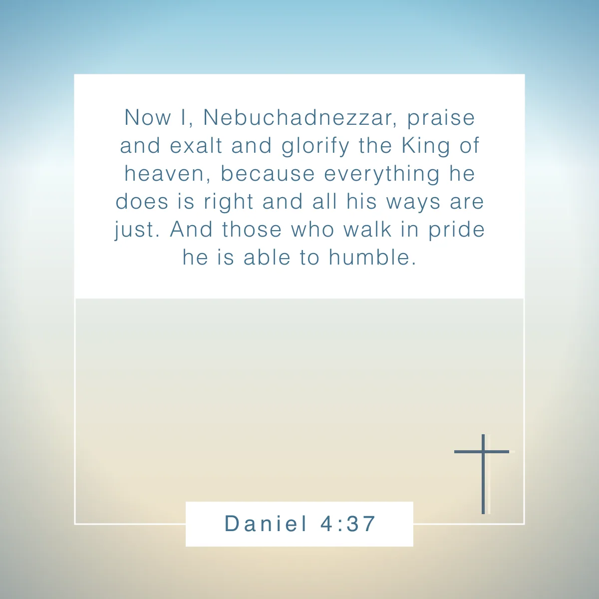 Daniel 4:37 Bible verse on humility