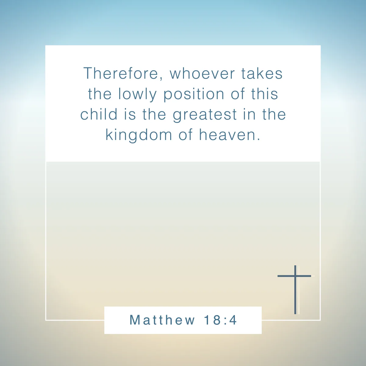 Matthew 18:4 Bible verse on humility