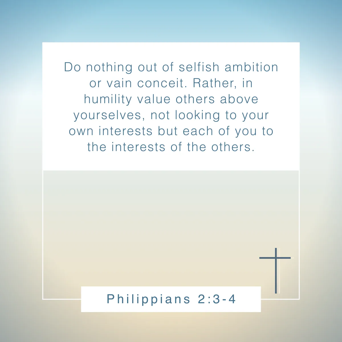 Philippians 2:3-4 Bible verse on humility