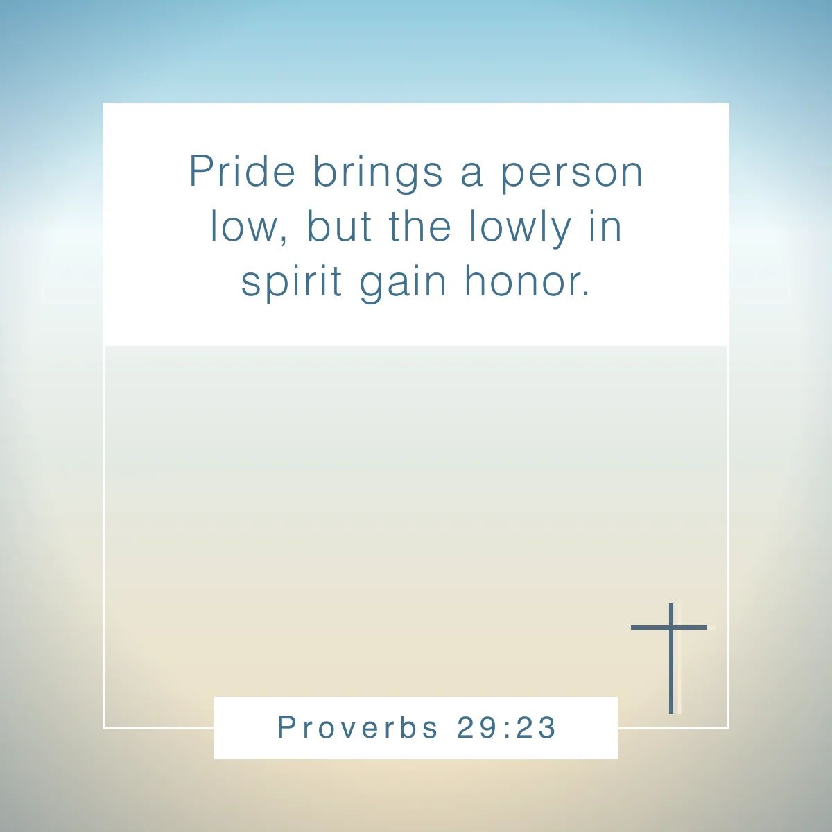 Proverbs 29:23 Bible verse on humility