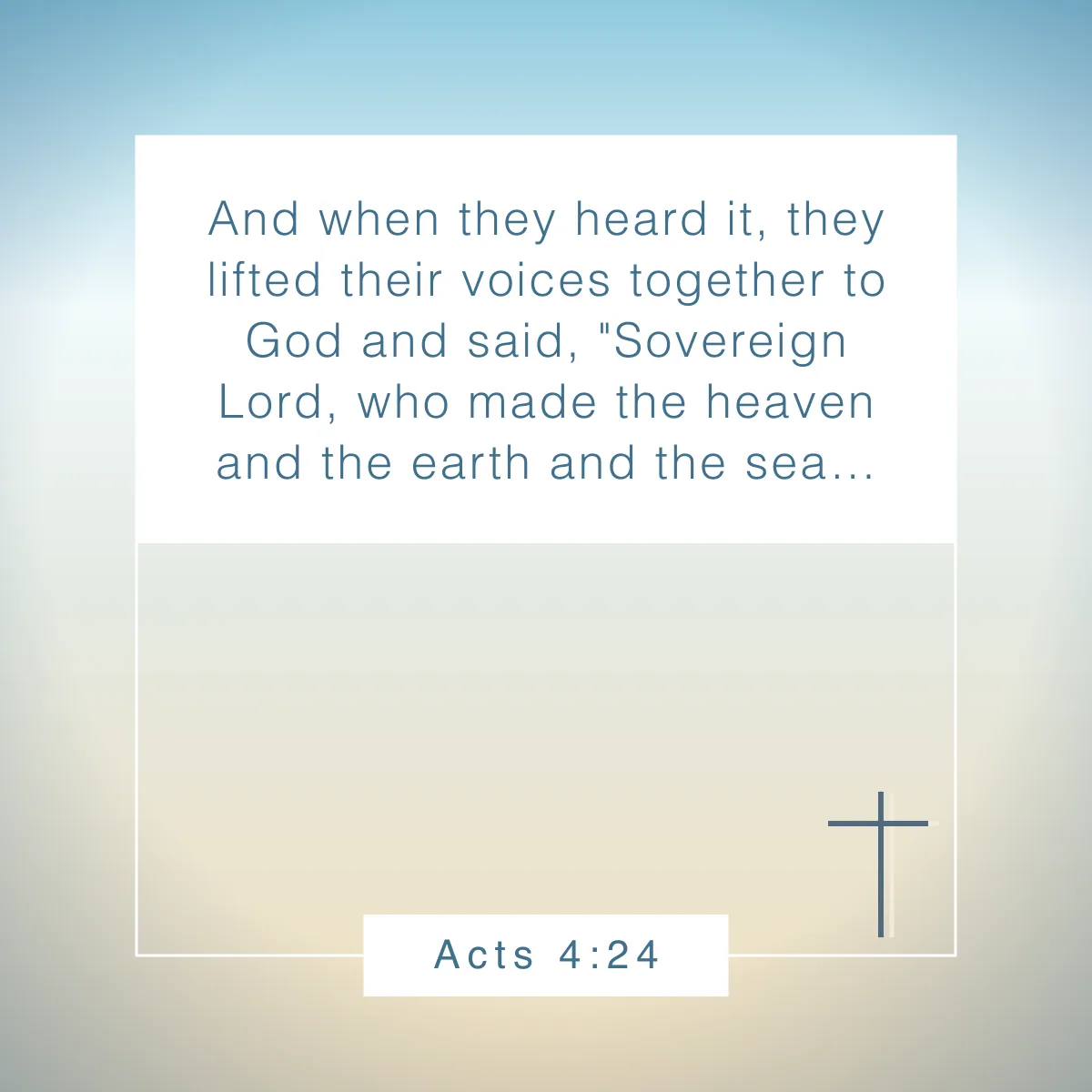 Acts 4:24 Bible verse on the power of prayer