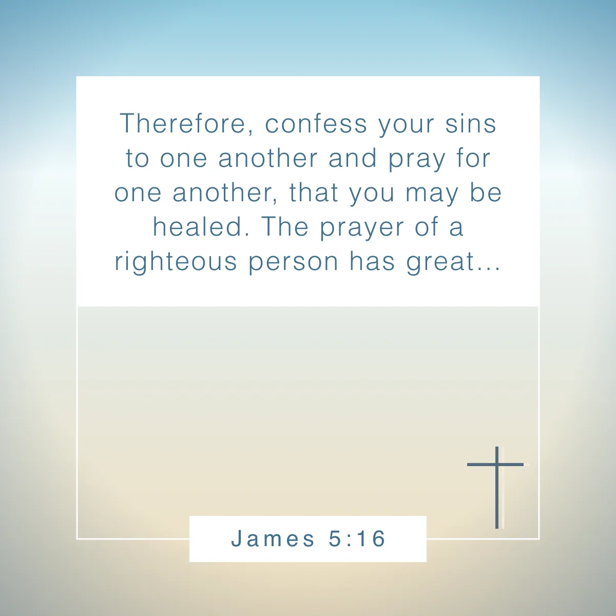 James 5:16 Bible verse on the power of prayer