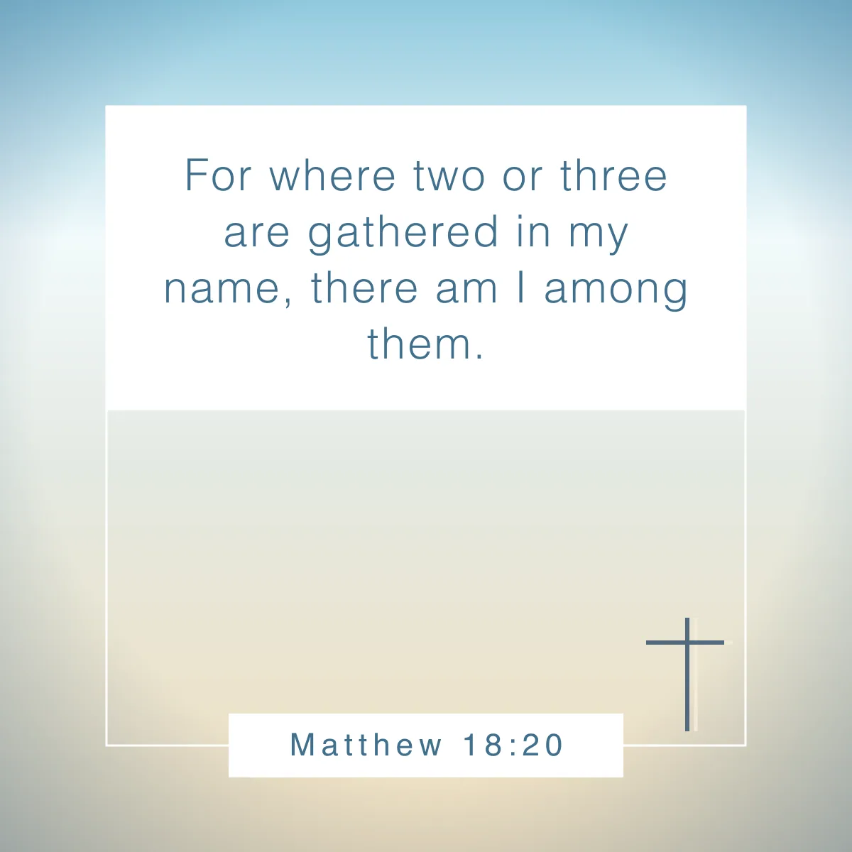 Matthew 18:20 Bible verse on the power of prayer