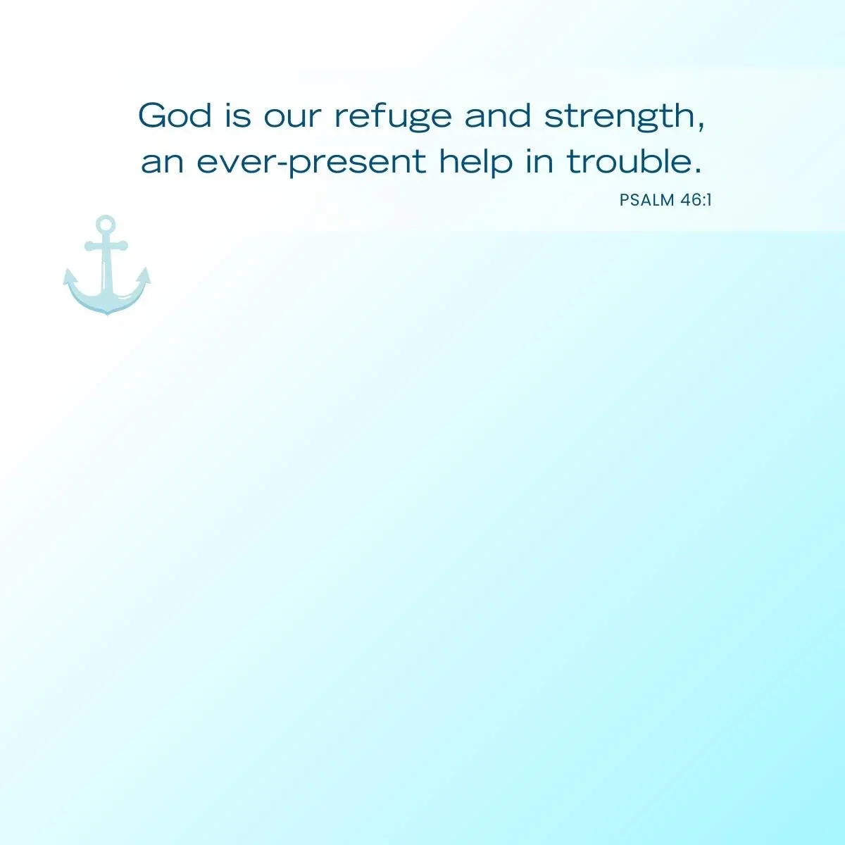 Bible verses about security Psalm 46:1