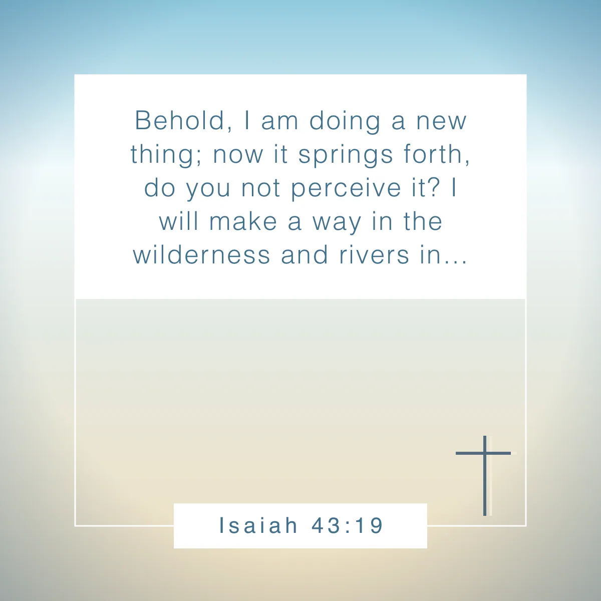 Isaiah 43:19 Bible verse to celebrate birthdays