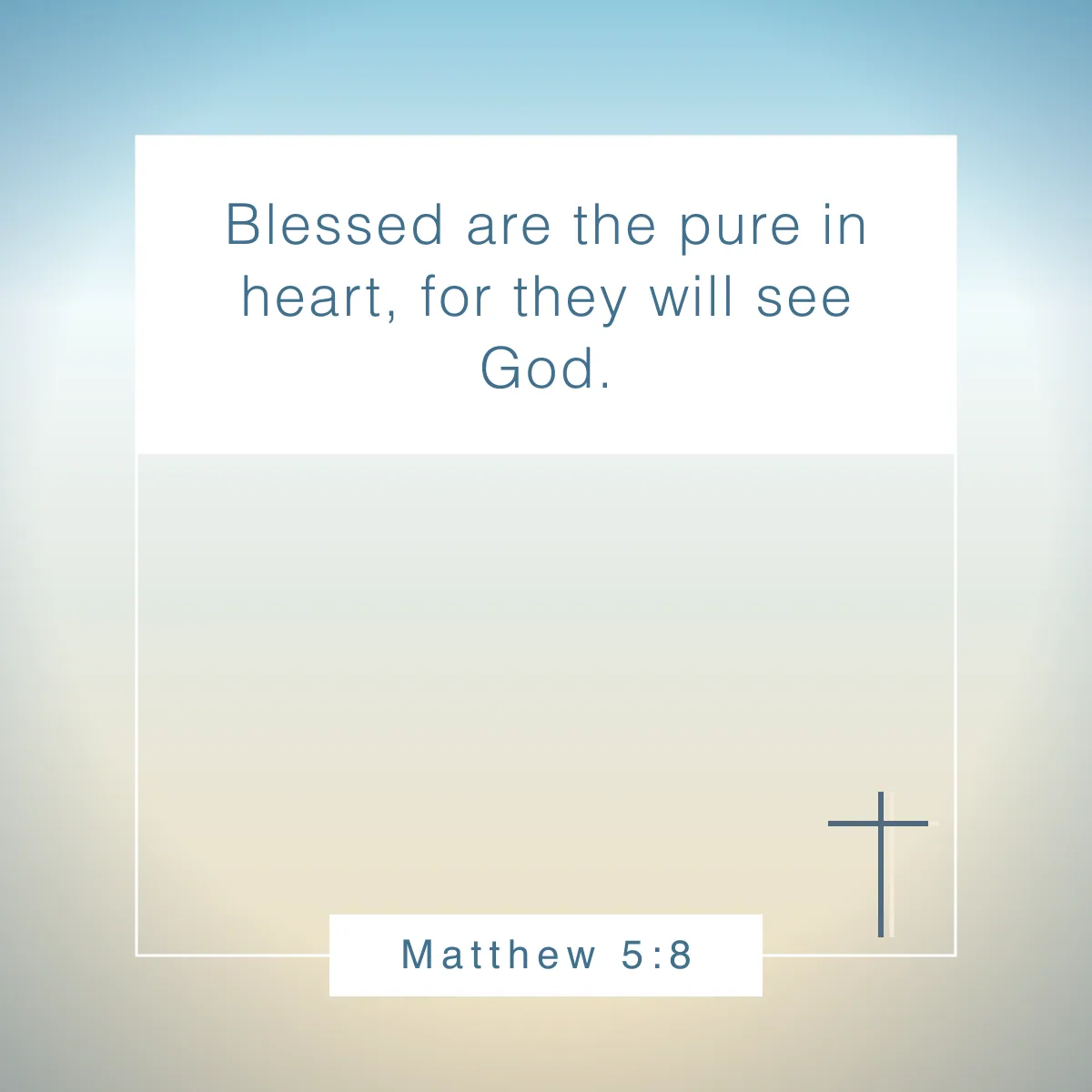 Matthew 5:8 Bible verse to celebrate birthdays