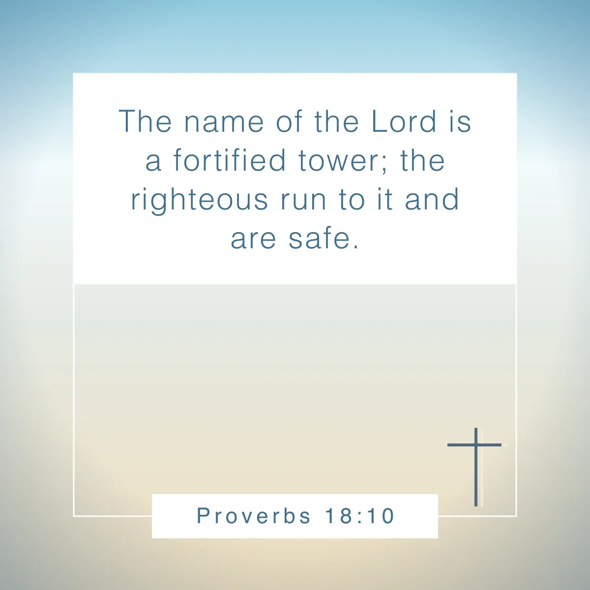 Proverbs 18:10 Bible verse to celebrate birthdays
