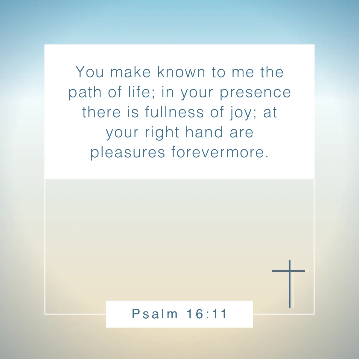 Psalm 16:11 Bible verse to celebrate birthdays