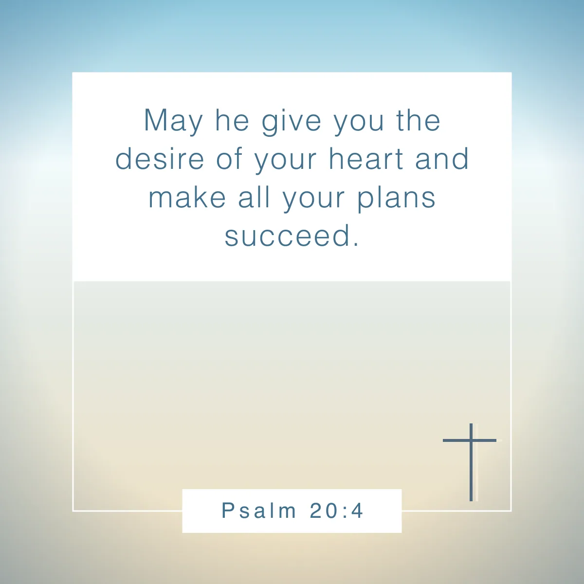 Psalm 20:4 Bible verse to celebrate birthdays