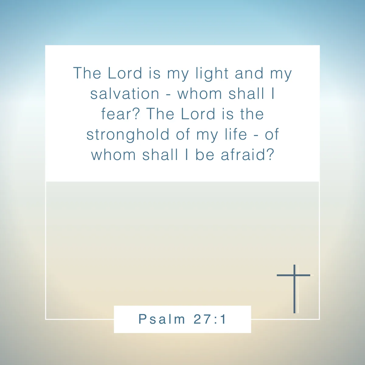 Psalm 27:1 Bible verse to celebrate birthdays