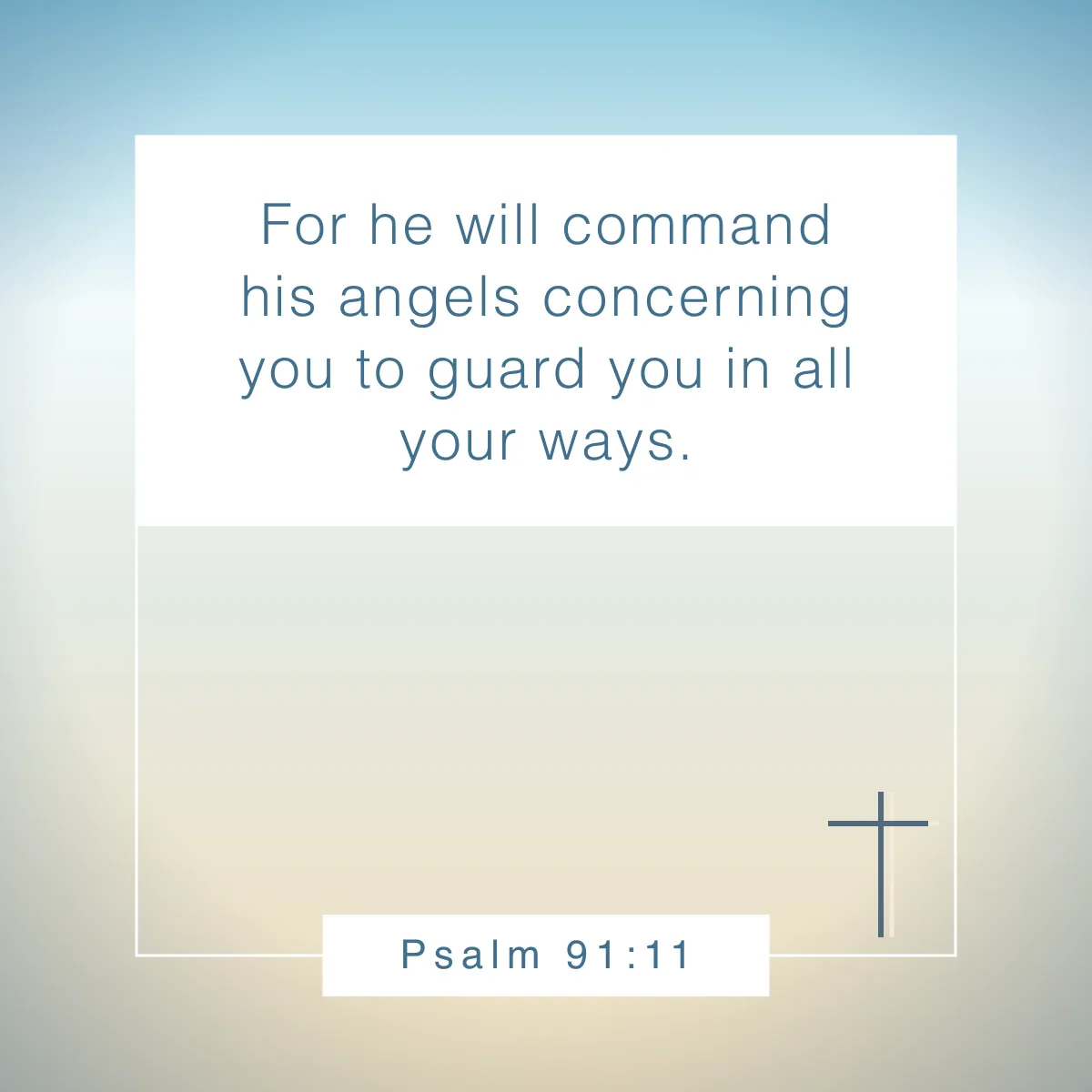 Psalm 91:11 Bible verse to celebrate birthdays