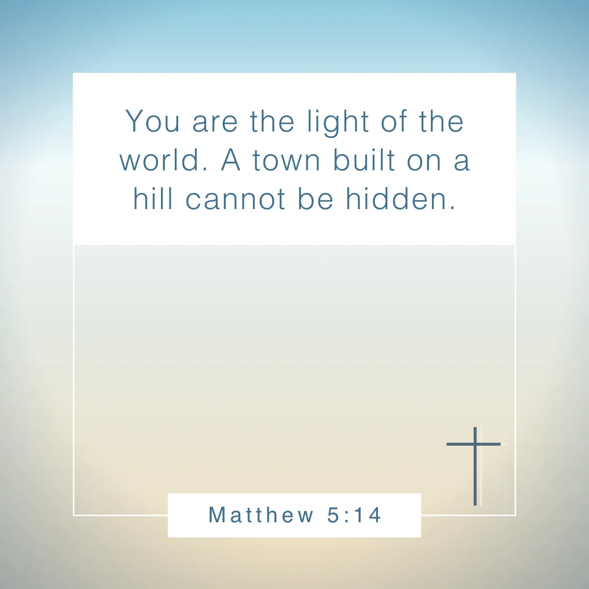 Matthew 5:14 Bible verse to help kids navigate life's challenges