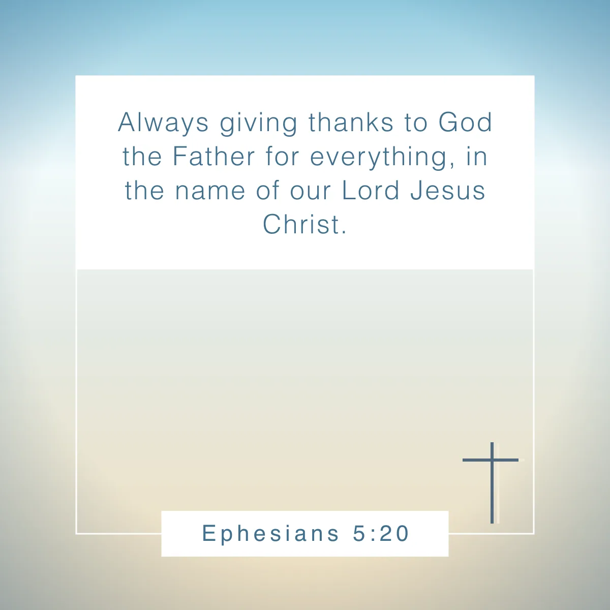 Ephesians 5:20 Bible verse for Thanksgiving
