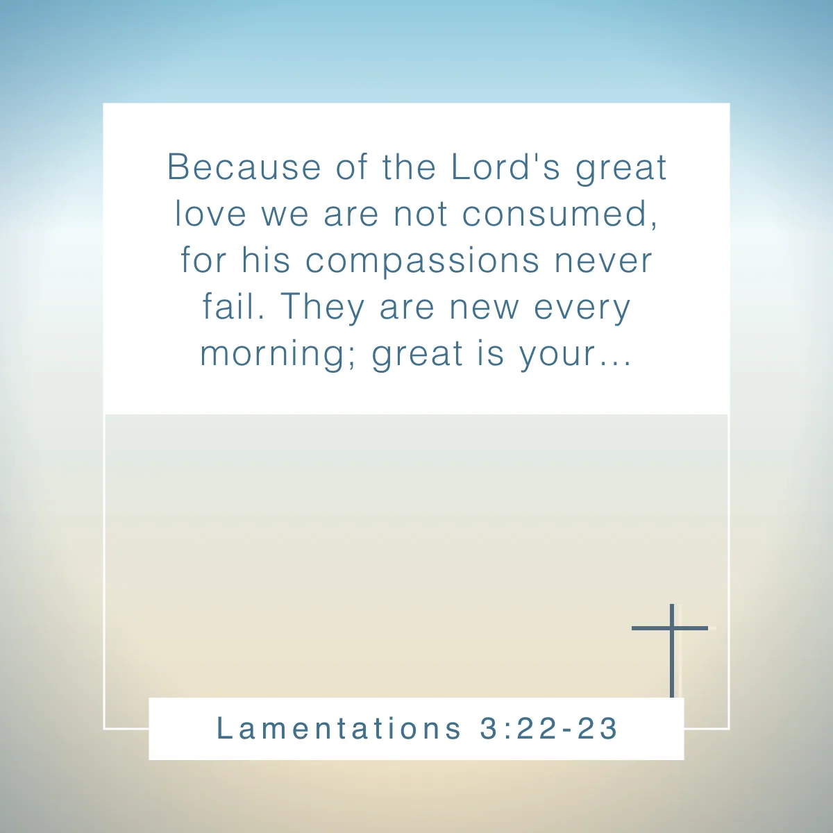 Lamentations 3:22-23 Bible verse to read before bed