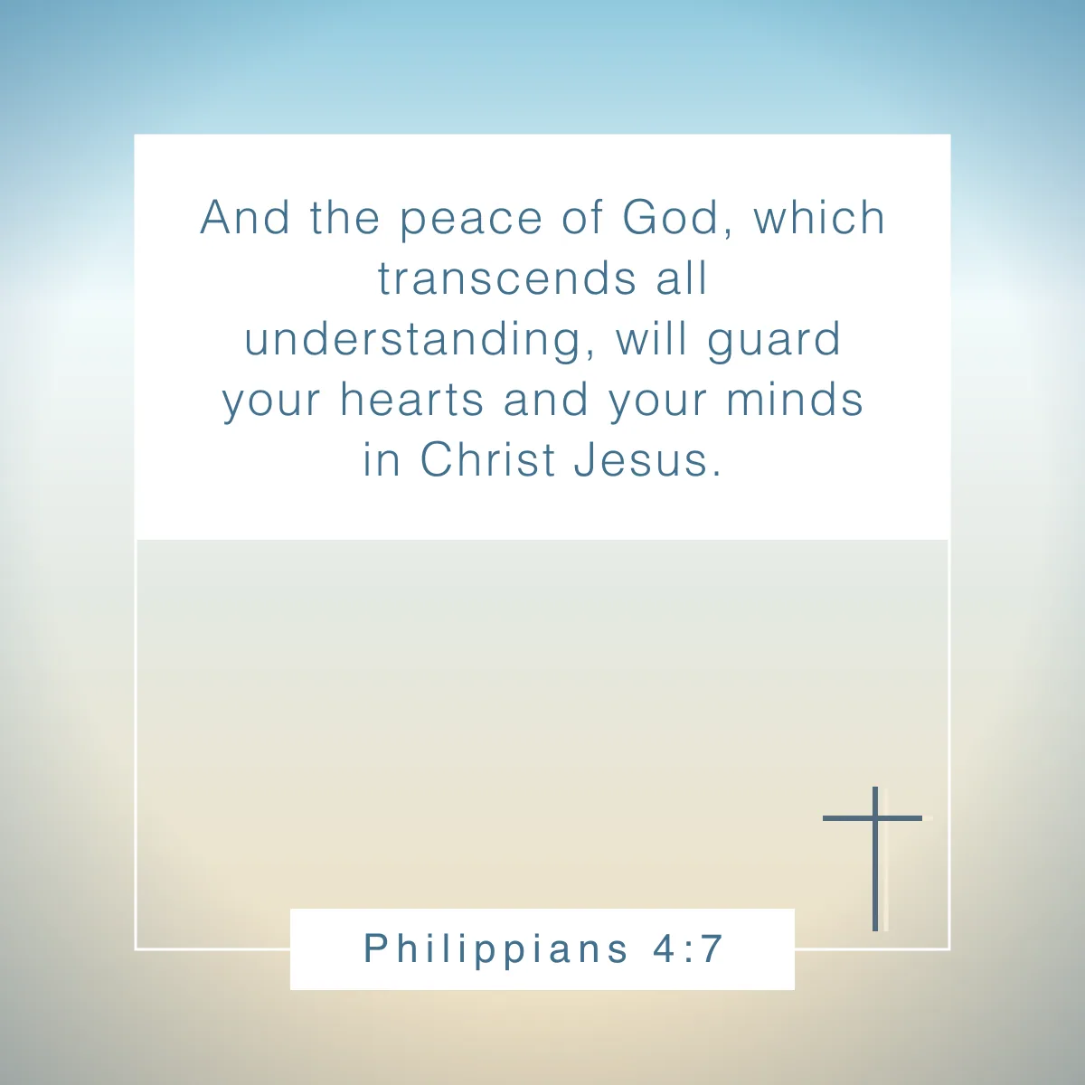 Philippians 4:7 Bible verse to read before bed