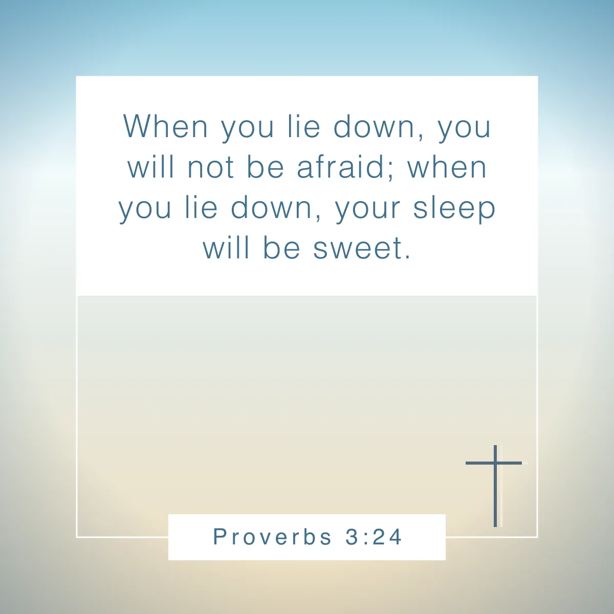 Proverbs 3:24 Bible verse to read before bed