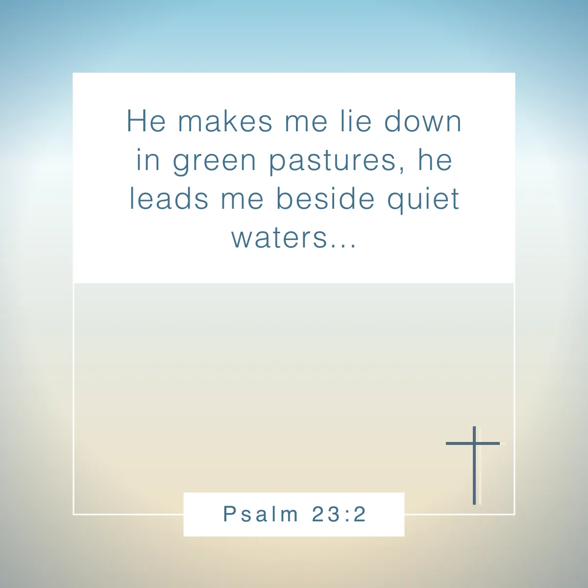 Psalm 23:2 Bible verse to read before bed