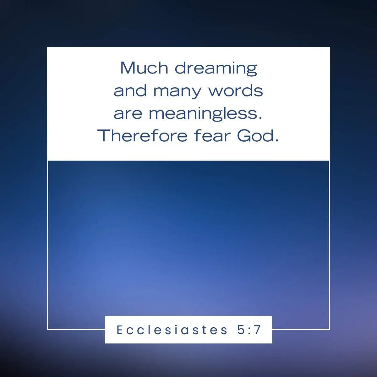Ecclesiastes 5:7 Bible Verse about dreams