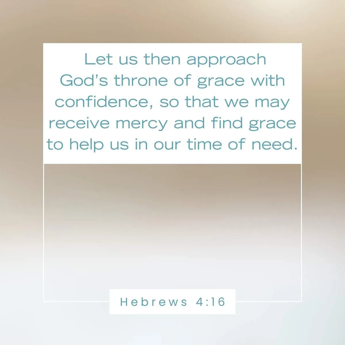 Hebrews 4:16 Bible Verse about God's grace