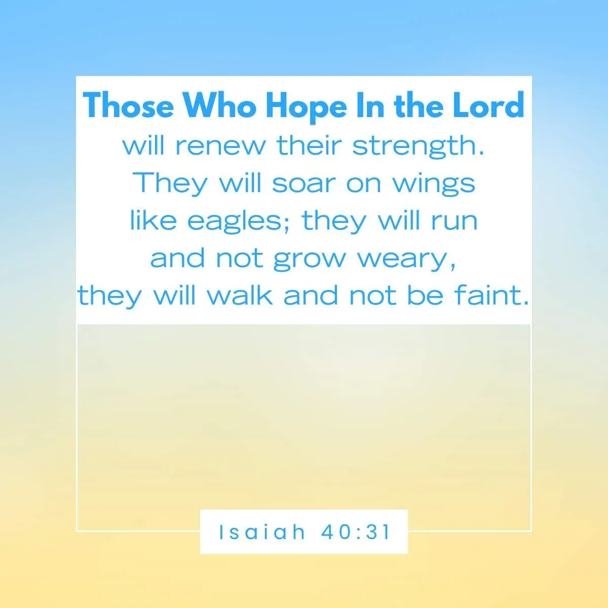 Isaiah 40:31 Bible verse about hope and joy