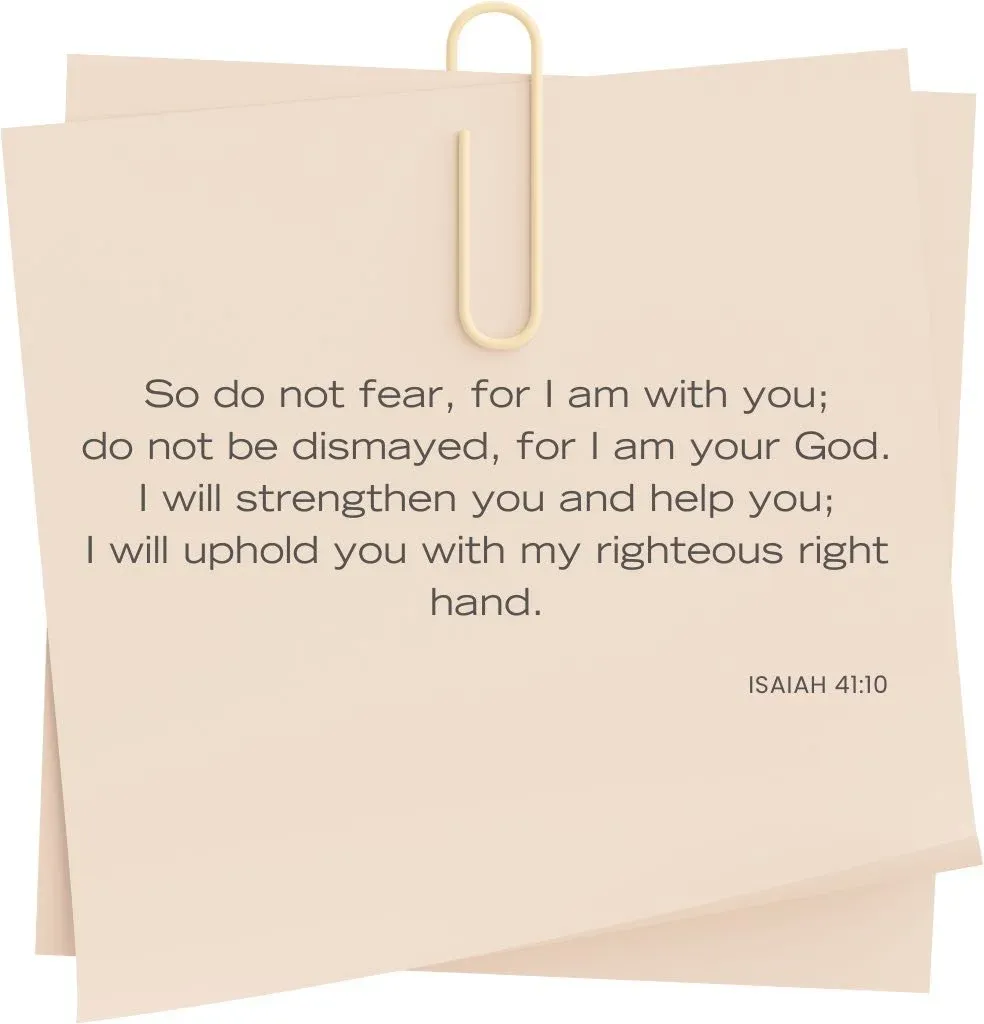 Isaiah 41:10 Bible verse — do not fear